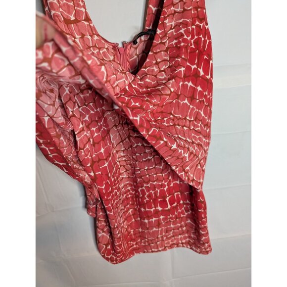 WHITE HOUSE BLACK MARKET Tank Top Tunic Layered Geometric Strappy Back Boho XS - Picture 2 of 11